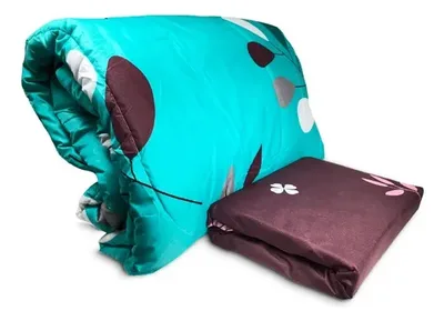 Set De Sábanas Y Plumón 1.5 Plazas Poliéster Verde Oscuro