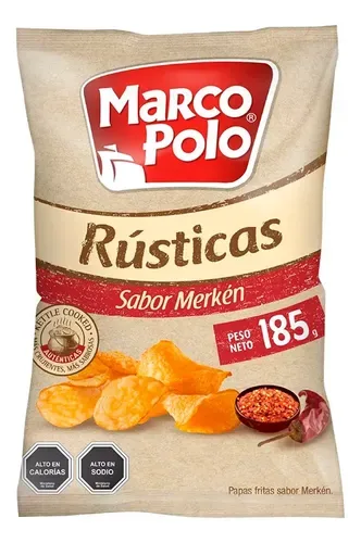 Papas Fritas Rústicas Sabor Merken 185gr