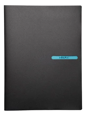 Carpeta Plástica 5 Bolsillos Organizadora Oficina Negro