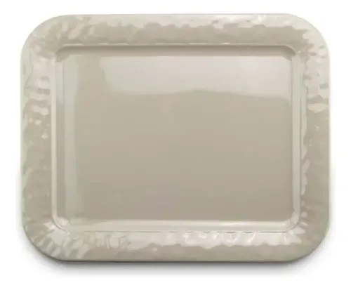 Bandeja Melamina Provenzal Taupe 38cm Coral Claro