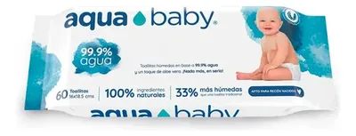 Toallas Húmedas Desechables Aqua Baby 60 Unidades