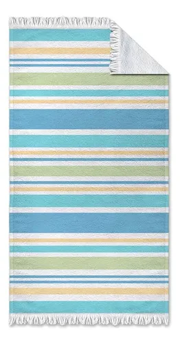 Toalla De Playa Jacquard Algodón 90x180cm Verde