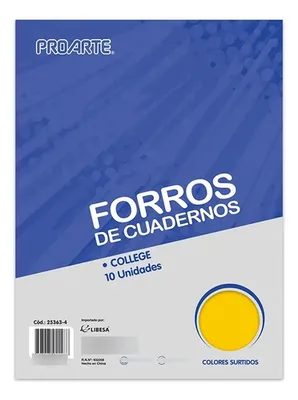 Forro De Cuadernos College Colores Surtidos