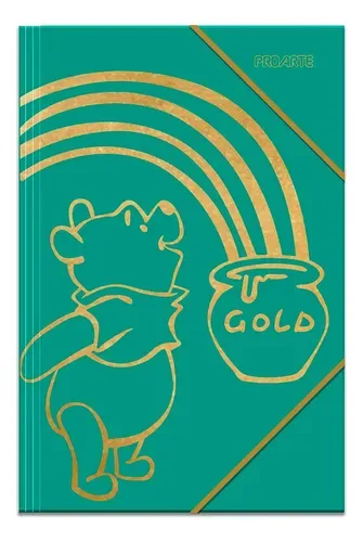 Carpeta Oficio Con Elástico Proarte Winnie Pooh Coral Claro