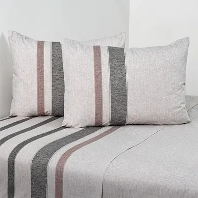 Set De Sábanas Estampadas 200 Hilos 2.5 Plazas Algodón Verde Oscuro