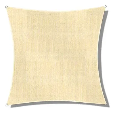 Toldo Rectangular Beige Tipo Velero 2x4 Metros Beige