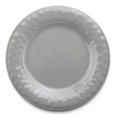 Plato De Melamina Provenzal 28cm Gris Gris