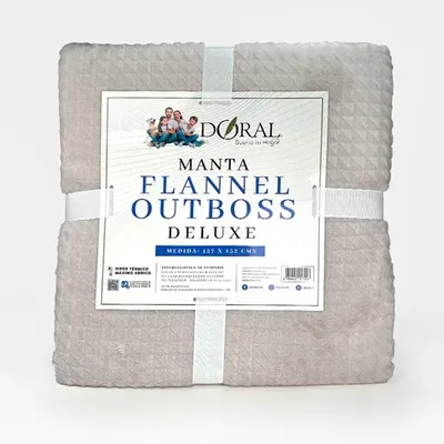 Manta Flannel Térmica Poliéster Suave Coral Claro