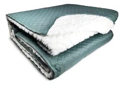Quilt Sherpa Estampado 1.5 Plazas Poliéster Coral Claro