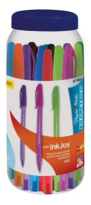 Bolígrafo Paper Mate Inkjoy 100st Punta Media Colores Amarillo