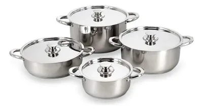 Batería De Cocina Acero Inoxidable 8 Piezas Wens