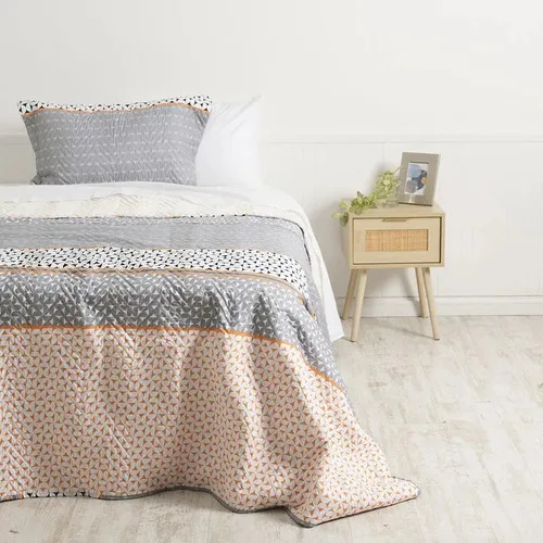 Quilt Sherpa Estampado 1.5 Plazas Poliéster Suave
