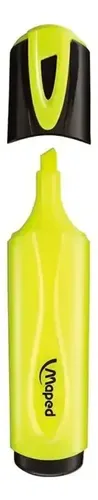 Destacador Fluorescente Biselado Amarillo Maped Amarillo