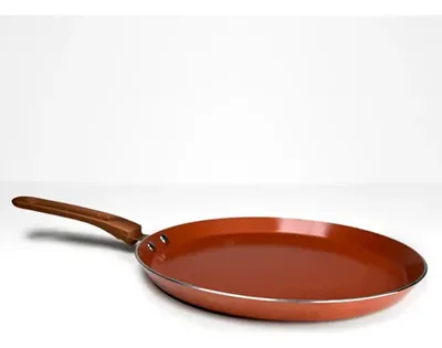 Panquequera Antiadherente Aluminio 26cm Titanio Coral Claro