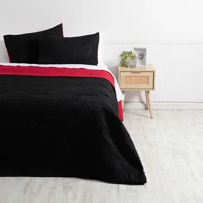 Quilt Bicolor Reversible 2 Plazas Poliéster Coral Claro