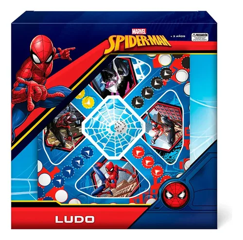 Juego De Ludo Spiderman Marvel Infantil