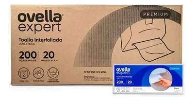 Toalla Interfoliada Papel Doble Hoja Absorción
