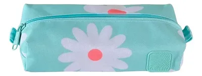 Estuche Escolar Torre Koss Jelly Mint Flower Coral Claro