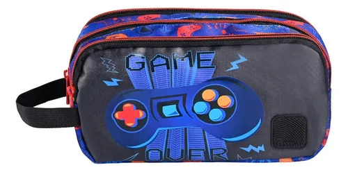 Estuche Escolar Roma Gamer 3 Compartimentos