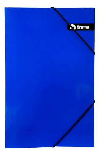 Carpeta Oficio Cartera Cartón Azul Torre Azul