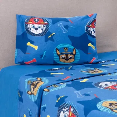 Set De Sábanas Polar 1.5 Plazas Infantil Paw Patrol Verde Oscuro