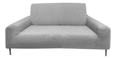 Funda De Sillón Anastasia Panal 2 Cuerpos Gris Gris Oscuro