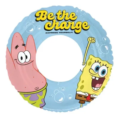 Flotador Circular Infantil Bob Esponja Nickelodeon 50cm Coral Claro