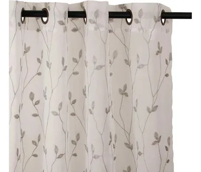 Cortina Velo Argolla Teresita Poliéster 140x225 Gris