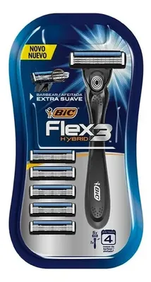 Máquina De Afeitar Bic Flex3 Hybrid 3 Hojas