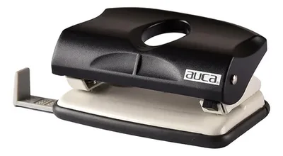 Perforadora Mediano 15 Hojas Negra Auca Negro