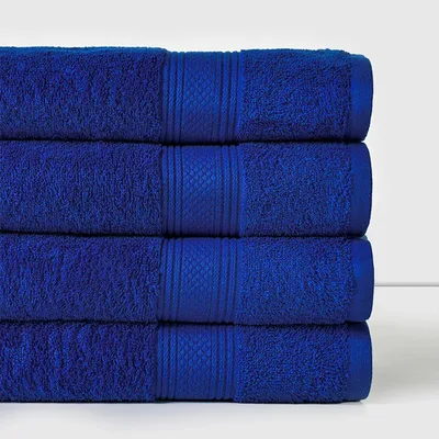 Toalla De Baño Algodón 100% Premium Absorbente Azul