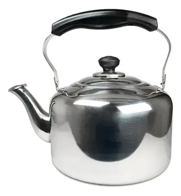 Tetera Acero Inoxidable 5 Litros Silbato Plateado