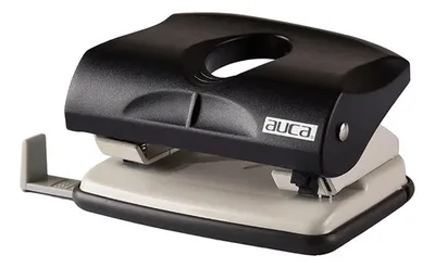 Perforadora Auca Grande 25 Hojas Negra Negro