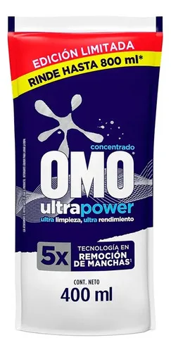 Detergente Líquido Concentrado Omo Ultra Power