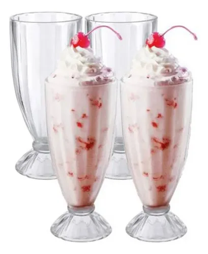Set 4 Copas De Postre Vidrio 450cc Allegra