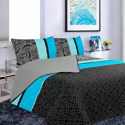 Quilt Hotpress Estampado 1.5 Plazas Poliéster Coral Claro