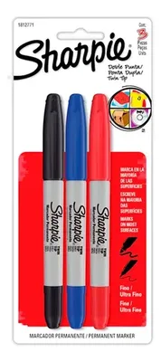 Marcadores Doble Punta Permanentes Sharpie Surtidos