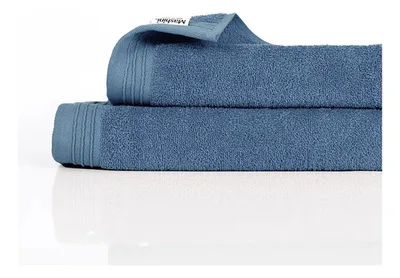 Set De Toallas De Visita Absorbentes Azul Azul