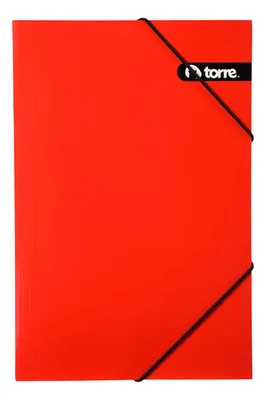 Carpeta Oficio Cartera Roja Cartón Torre Rojo