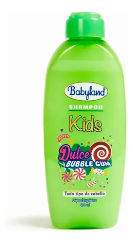 Shampoo Infantil Babyland Bubble Gum 410ml