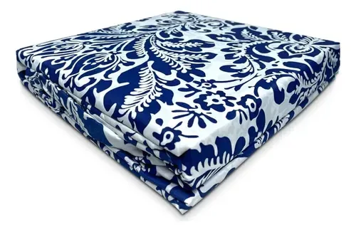 Set De Sábanas Micro Piel 2 Plazas Aterciopeladas Azul