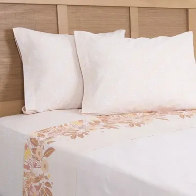 Set De Sábanas 144 Hilos Estampadas 2 Plazas Algodón