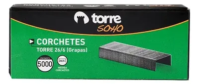 Corchetes Metálicos 26/6 Torre 5000 Unidades