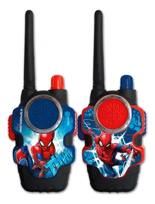 Walkie Talkie Spiderman Marvel Set Infantil Rojo