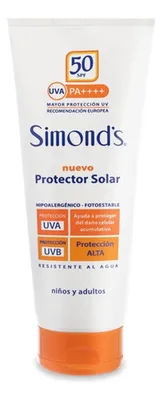 Protector Solar Spf 50 Crema Resistente Agua