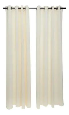 Cortina Continental Poliéster 2 Paños 140x220cm Coral Claro