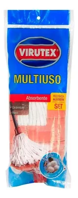 Mopa Redonda Algodón Extra Grande Multiuso