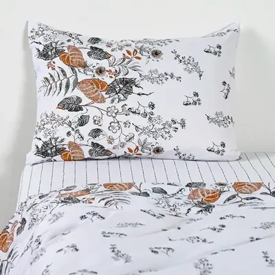 Set De Sábanas Estampadas 200 Hilos Algodón Poliéster Verde Oscuro