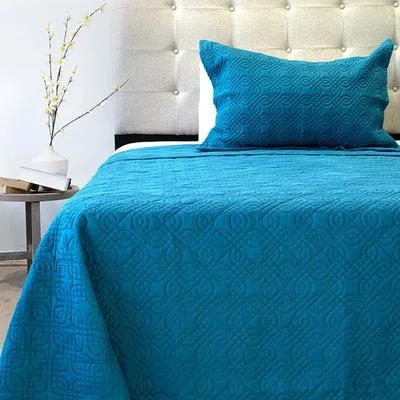 Quilt Bubbly 1.5 Plaza Azul Marino Poliéster Azul Marino
