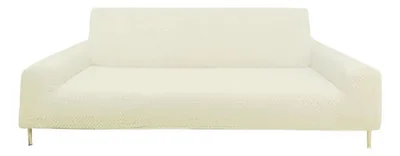 Funda De Sillón Anastasia Panal 3 Cuerpos Elástica Coral Claro